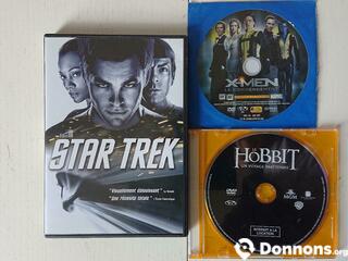 Photo 3 dvd le hobbit, XMen, star trek